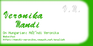 veronika mandi business card